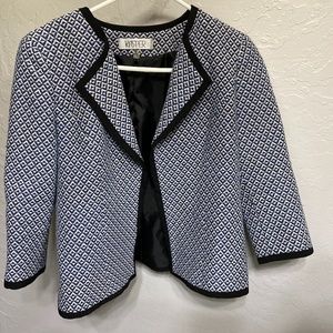 Blue Geometric Kasper Blazer